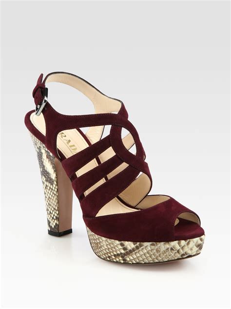 prada strap suede platform sandals|prada diagram platform sandal.